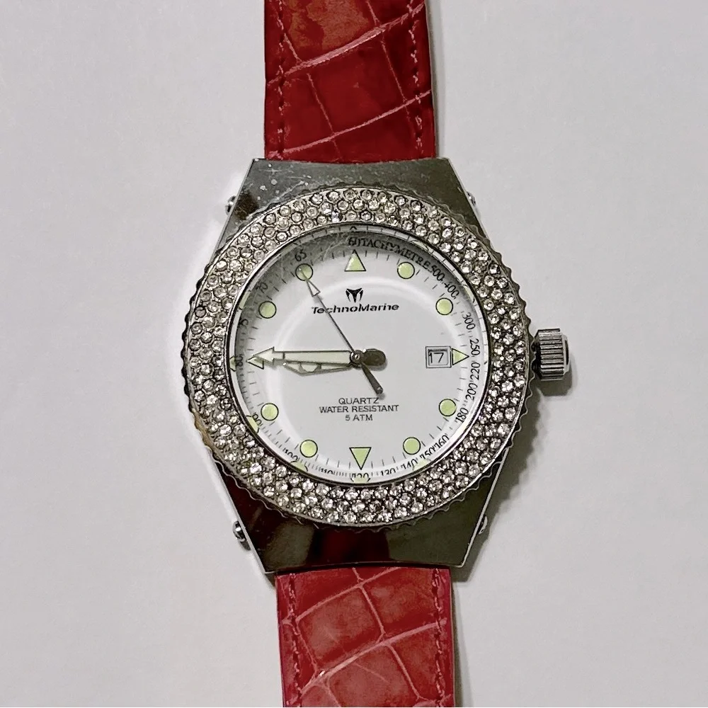 Ladies Technomarine Techno Diamond Day Date Quartz Watch